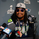 Running back Marshawn Lynch #24 of the Seattle Seahawks speaks during a Super Bowl XLIX media availability at the Arizona Grand Hotel on January 28, 2015 in Chandler, Arizona.